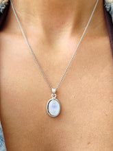 Load image into Gallery viewer, Rainbow Moonstone Necklace - Sterling Silver