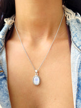 Load image into Gallery viewer, Rainbow Moonstone Necklace - Sterling Silver