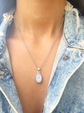 Load image into Gallery viewer, Rainbow Moonstone Necklace - Sterling Silver