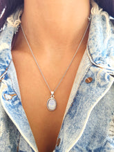 Load image into Gallery viewer, Rainbow Moonstone Necklace - Sterling Silver