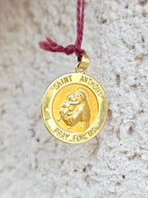 Load image into Gallery viewer, Saint Anthony Medal - 14K Yellow Gold Estate