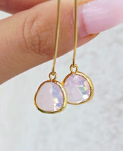 Load image into Gallery viewer, Violet Opal - Gemstone Threader Earring