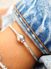 Load image into Gallery viewer, Cape Cod Single Silver Ball Cuff Bracelet