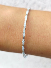 Load image into Gallery viewer, Diamond Flex Bangle Bracelet .76 Carats - 14K White Gold