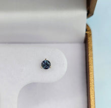 Load image into Gallery viewer, Alexandrite Stud Earrings with Screw Back - 14K White Gold - Marie's Custom Design