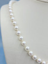 Load image into Gallery viewer, 7mm Cultured Strand of Pearls Necklace - 14K Yellow Gold