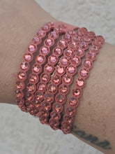 Load image into Gallery viewer, Coral Swarovski Power Collection Wrap Bracelet