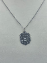 Load image into Gallery viewer, Saint Michael Badge Medal Necklace- Sterling Silver