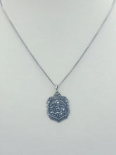 Load image into Gallery viewer, Saint Michael Badge Medal Necklace- Sterling Silver
