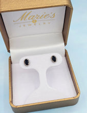 Load image into Gallery viewer, Onyx Sterling Silver Earrings