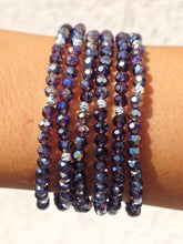 Load image into Gallery viewer, Amethyst AB with Silver Accents - Crystal Stacker