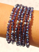Load image into Gallery viewer, Amethyst AB with Silver Accents - Crystal Stacker