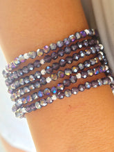 Load image into Gallery viewer, Amethyst AB with Silver Accents - Crystal Stacker