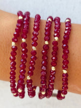 Load image into Gallery viewer, Maroon with Gold Accents - Crystal Stacker