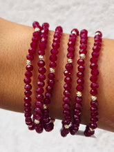 Load image into Gallery viewer, Maroon with Gold Accents - Crystal Stacker