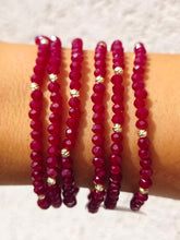 Load image into Gallery viewer, Maroon with Gold Accents - Crystal Stacker