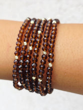 Load image into Gallery viewer, Root Beer with Gold Accents - Crystal Stacker