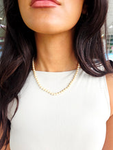 Load image into Gallery viewer, 17" Strand of Champagne Pearls Necklace - German Silver Clasp - Estate