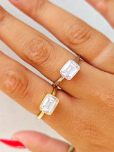 Load image into Gallery viewer, Gold East West Mini Cushion Ring- Chloe &amp; Lois