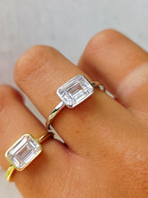 Load image into Gallery viewer, Gold East West Mini Cushion Ring- Chloe &amp; Lois