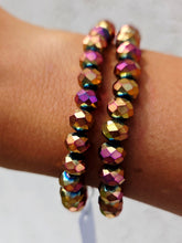 Load image into Gallery viewer, Autumn Sparkle Crystal Stacker Beaded Bracelet - Elena Michele