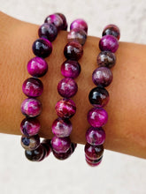 Load image into Gallery viewer, Pink Tigers Eye Stacker Bracelet - TJazelle
