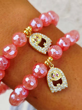 Load image into Gallery viewer, Silly Ghost on Mystic Watermelon Rose Quartz Beaded Bracelet - Elena Michele