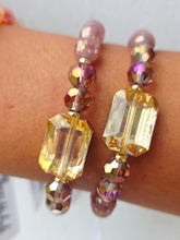 Load image into Gallery viewer, Twilight Truffle Crystal on Strawberry Quartz Beaded Bracelet - Elena Michele