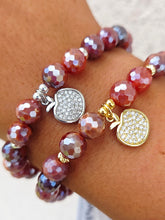 Load image into Gallery viewer, Apple on Mystic Red Agate Beaded Bracelet - Elena Michele