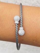 Load image into Gallery viewer, CZ Bypass Flex Italian Bangle Bracelet - Limited Edition