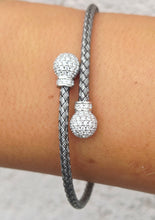Load image into Gallery viewer, CZ Bypass Flex Italian Bangle Bracelet - Limited Edition