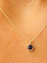 Load image into Gallery viewer, 14K Sapphire September Birthstone Necklace