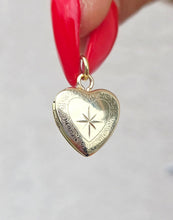 Load image into Gallery viewer, 14K Gold Heart Locket Pendant