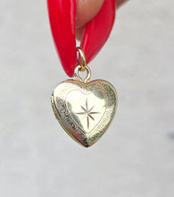 Load image into Gallery viewer, 14K Gold Heart Locket Pendant