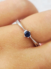 Load image into Gallery viewer, Sapphire Ring - Sterling Silver