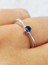 Load image into Gallery viewer, Sapphire Ring - Sterling Silver