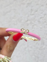 Load image into Gallery viewer, Bow Baby Enamel Bangle Bracelet