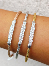 Load image into Gallery viewer, Italian Elegance Cuff with Cubic Zirconia