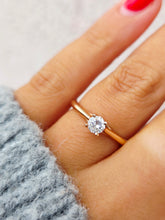 Load image into Gallery viewer, Diamond Ring - 14K Rose Gold