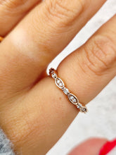 Load image into Gallery viewer, Rose Gold Diamond Band - 14K Rose Gold - Viv &amp; G Custom Design