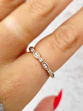 Load image into Gallery viewer, Rose Gold Diamond Band - 14K Rose Gold - Viv &amp; G Custom Design