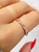 Load image into Gallery viewer, Rose Gold Diamond Band - 14K Rose Gold - Viv &amp; G Custom Design