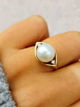 Load image into Gallery viewer, Pearl &amp; Diamond Ring - Estate Piece