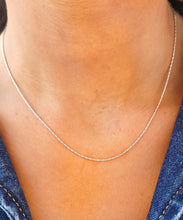 Load image into Gallery viewer, 16” White Gold Razza Chain