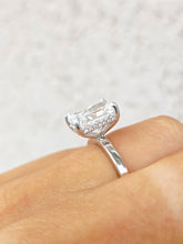 Load image into Gallery viewer, 3 Carat Radiant Cut Lab Diamond Engagement Ring - 14K White Gold - Marie's Custom Design
