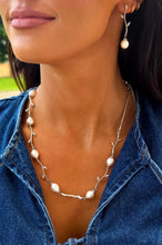 Load image into Gallery viewer, Freshwater Pearl Vine Drop Earrings - Sterling Silver