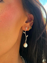 Load image into Gallery viewer, Freshwater Pearl Vine Drop Earrings - Sterling Silver