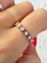 Load image into Gallery viewer, Viv &amp; G Rose Gold Diamond Band - 14K Rose Gold