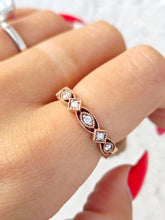 Load image into Gallery viewer, Viv &amp; G Rose Gold Diamond Band - 14K Rose Gold