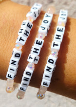 Load image into Gallery viewer, "Find The Joy" Little Words Project Bracelet - Little Words Project